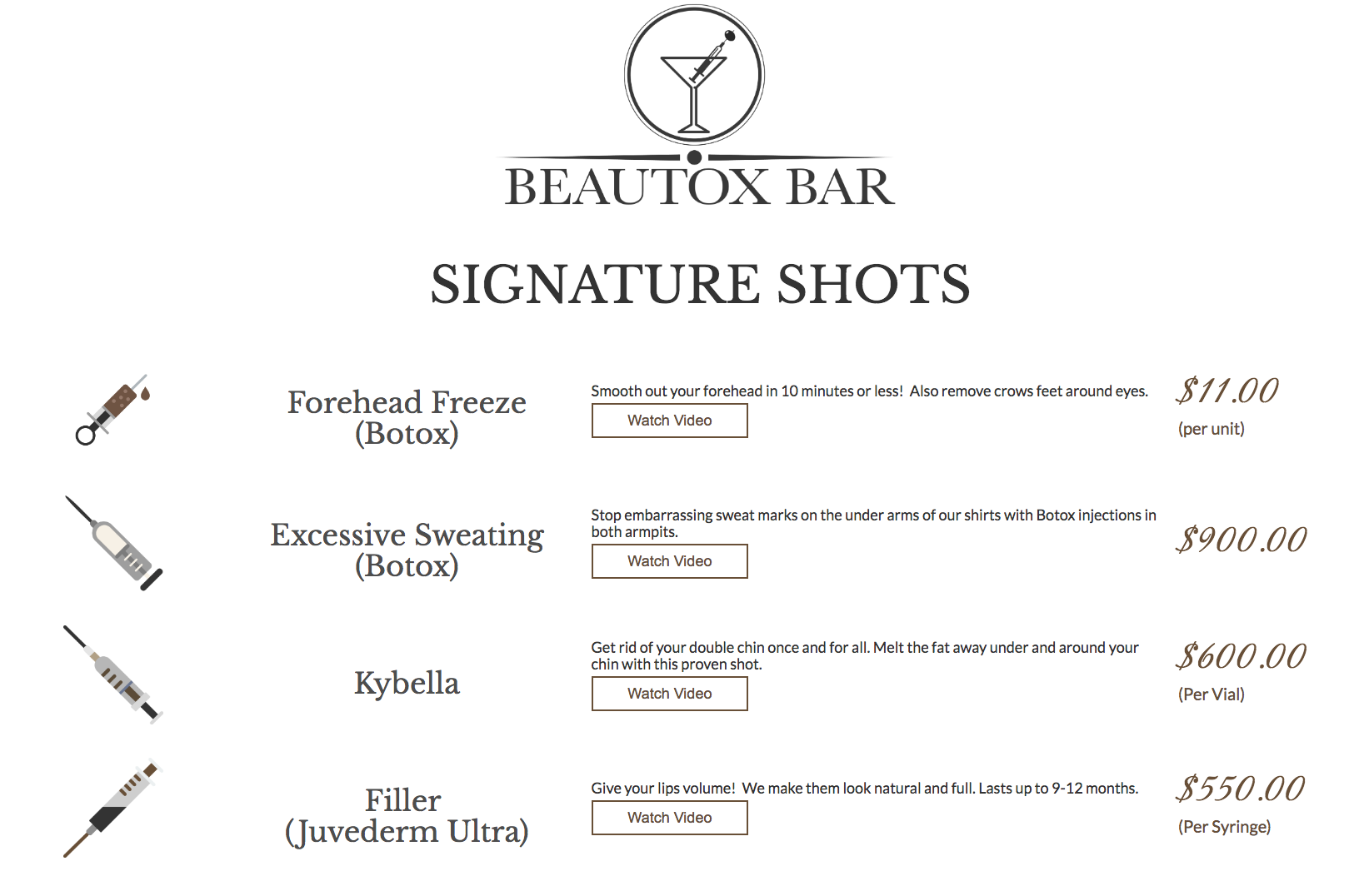 Botox Website Design